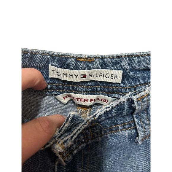 Tommy Hilfiger Hipster Flare Medium Light Wash Size 12 Jeans - Picture 8 of 14